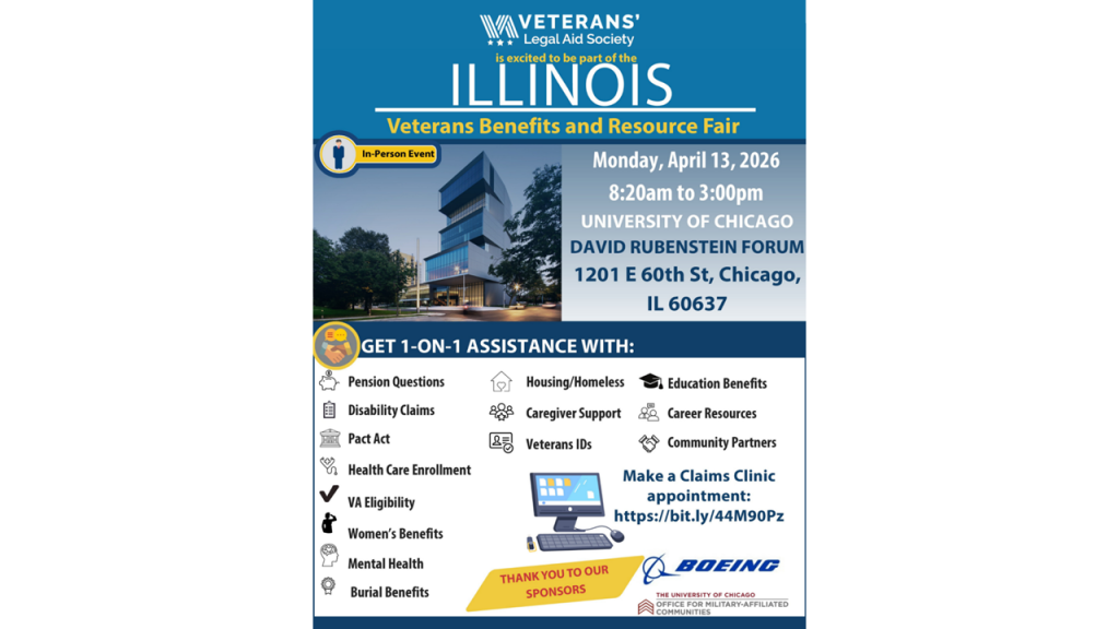 Illinois Veterans Benefits and Resource Fair – University of Chicago